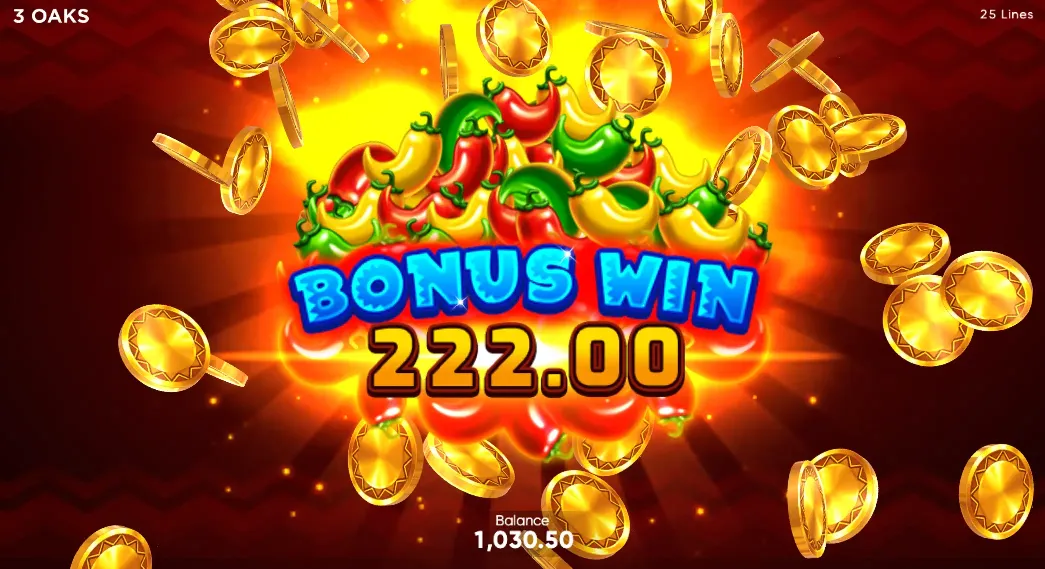 3 Super Hot Chillies Bonus Win for Real Money
